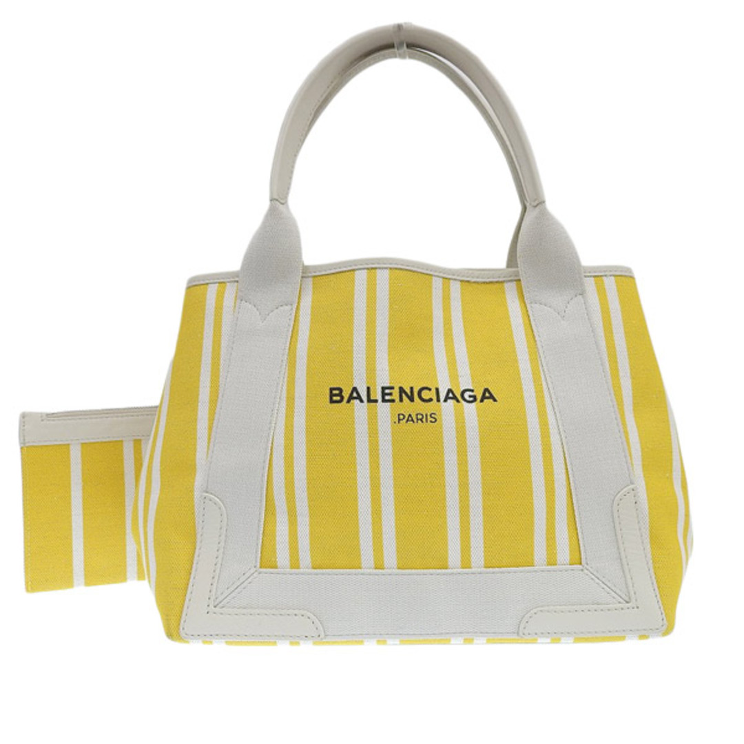 大人気☆ BALENCIAGA Balenciaga バレンシアガ キャンバス ネイビーカバスS トートバッグ 339933 アイボリー/イエロー gy 通販 Balenciaga バレンシアガ キャンバストートバッグ