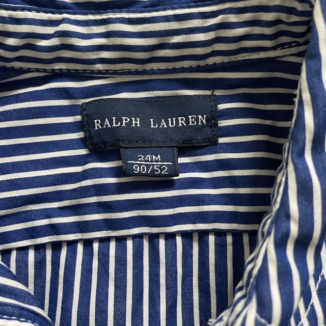 Ralph Lauren(ラルフローレン)の【再値下げ】ラルフローレン  シャツワンピース　90 キッズ/ベビー/マタニティのキッズ服女の子用(90cm~)(ワンピース)の商品写真