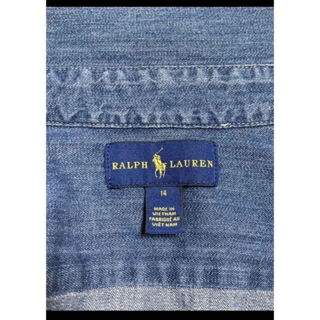 Ralph Lauren(ラルフローレン)のラルフローレン デニム シャツ ボタンダウン  NO1187 レディースのトップス(シャツ/ブラウス(長袖/七分))の商品写真