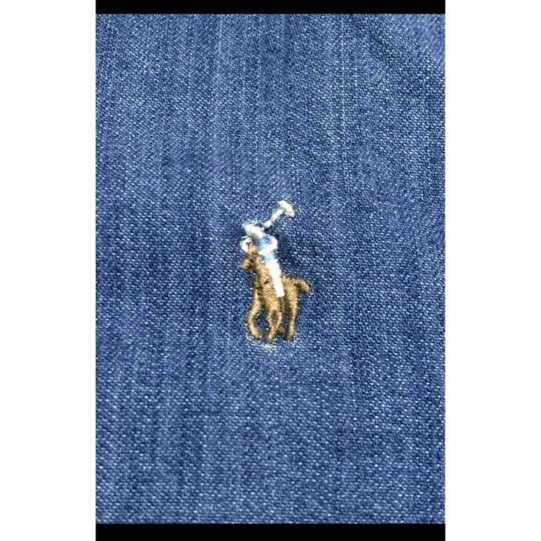 Ralph Lauren(ラルフローレン)のラルフローレン デニム シャツ ボタンダウン  NO1187 レディースのトップス(シャツ/ブラウス(長袖/七分))の商品写真