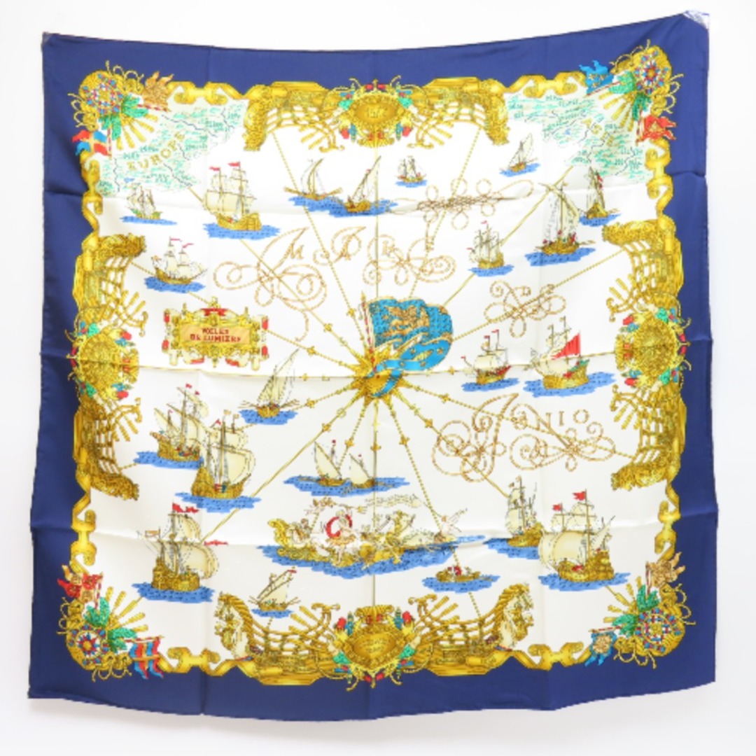 未使用品 HERMES エルメス カレ90 光の帆船 VOILES DE LUMIERE