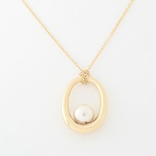 ミキモト(MIKIMOTO)のミキモト K18 パール P= 8.8 mm ネックレス【中古】e-152448(ネックレス)