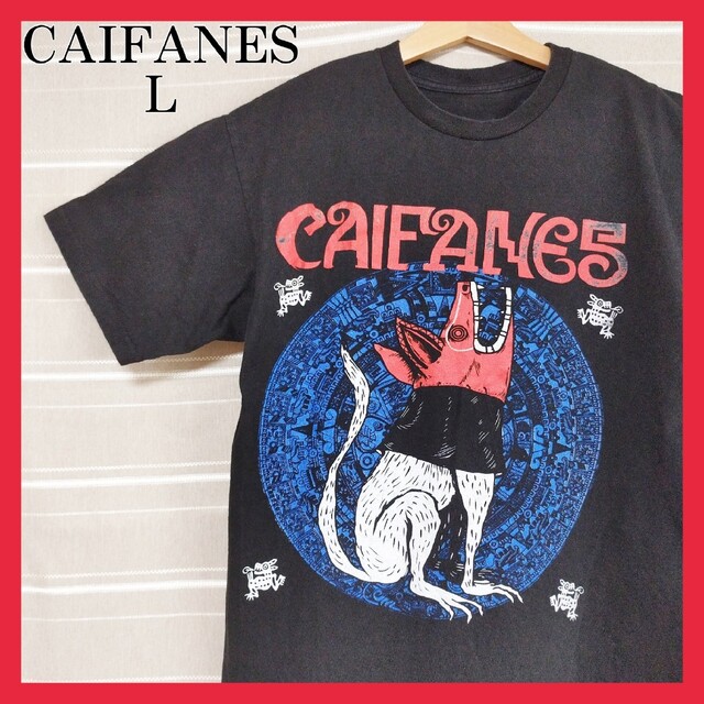 CAIFANES カイファネス バンドTシャツ tシャツ バンt ロック 黒