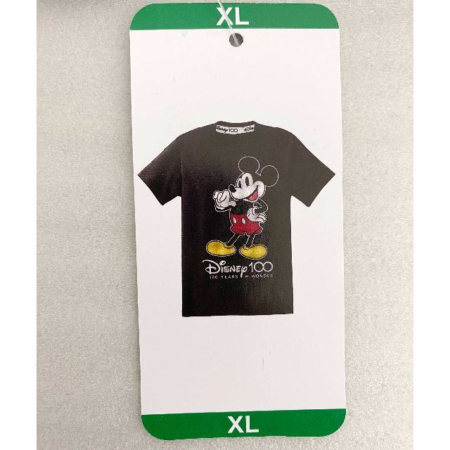 新品 2XL ★ コストコ ディズニー 100周年Tシャツ ブラック US-XL