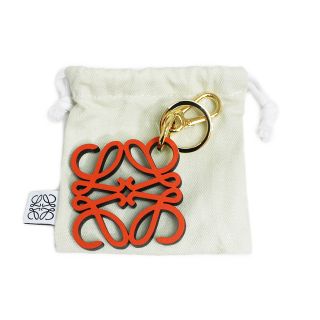 LOEWE - ロエベ アナグラム チャーム キーホルダー キーリング カーフ