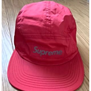 シュプリーム(Supreme)のsupreme ナイロンジェット　キャップ　赤(キャップ)