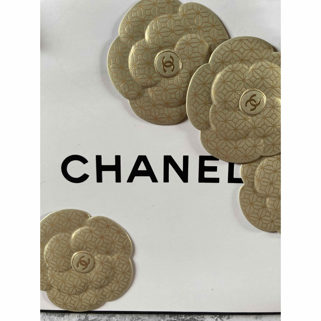 2021年CHANELリボン2ロール＆カメリアステッカー❣️ホリデー CHANEL - CHANEL💝Gift Box💝Xmas限定💝ホリデー ショッパーの