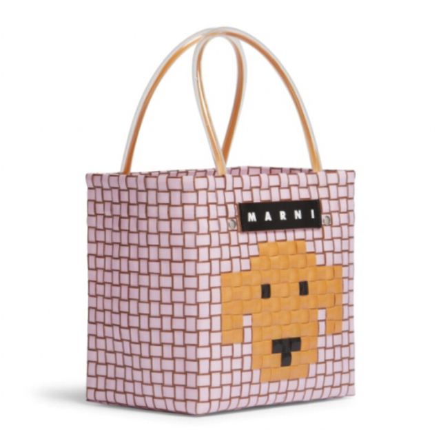 バッグお値下げ⭐︎ MARNI MARKET アニマルバスケット ピンクドッグ 犬