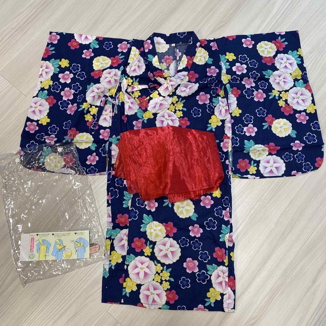 motherways(マザウェイズ)の浴衣　110 キッズ/ベビー/マタニティのキッズ服女の子用(90cm~)(甚平/浴衣)の商品写真