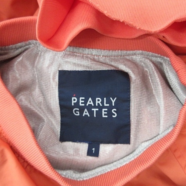 PEARLY GATES(パーリーゲイツ)のPEARLY GATES ブルゾン ツイン スニード 蓄熱 オレンジ 1 スポーツ/アウトドアのゴルフ(ウエア)の商品写真