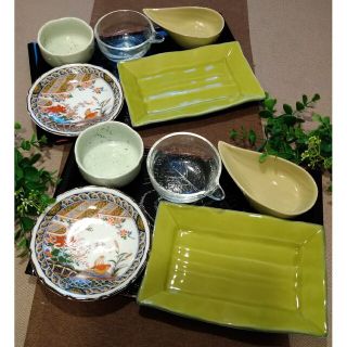 新品 晩酌セットp8(華山 内喜陶苑) 2名分(食器)