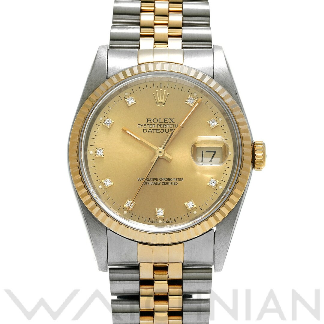 ロレックス ROLEX 16233G L番(1990年頃製造) シャンパン /ダイヤモンド メンズ 腕時計