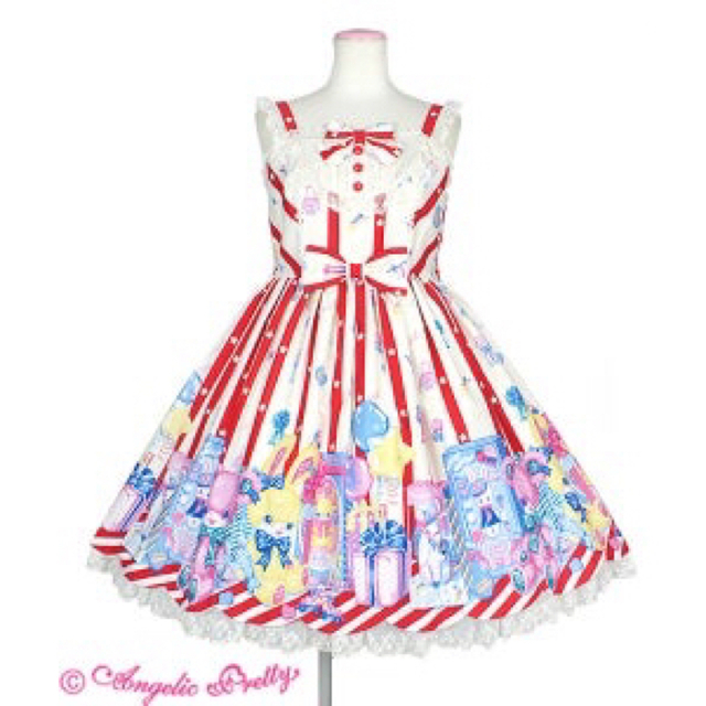 Angelic Pretty Toy Doll Boxジャンパースカート 白