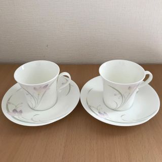 ナルミ(NARUMI)のNARUMI BONE CHINA カップ＆ソーサー 2客(グラス/カップ)