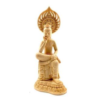 北村西望作 銅塗金 聖観世音菩薩像 仏像 重さ約3kg 共箱 D R5788B 超