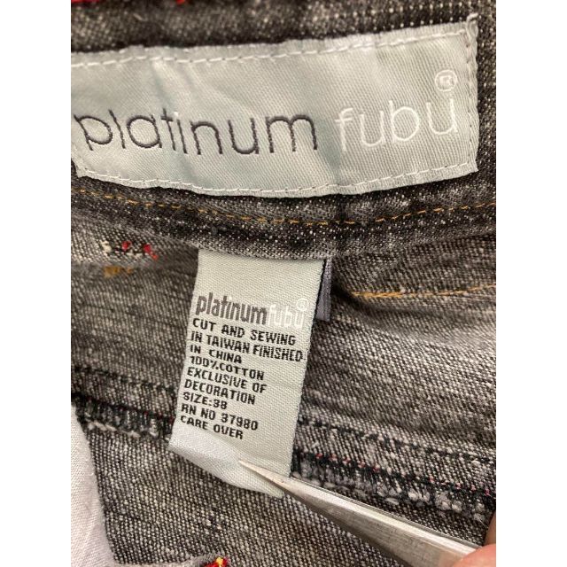 FUBU - プラチナムフブデニムジーンズバギーパンツワッペンb系