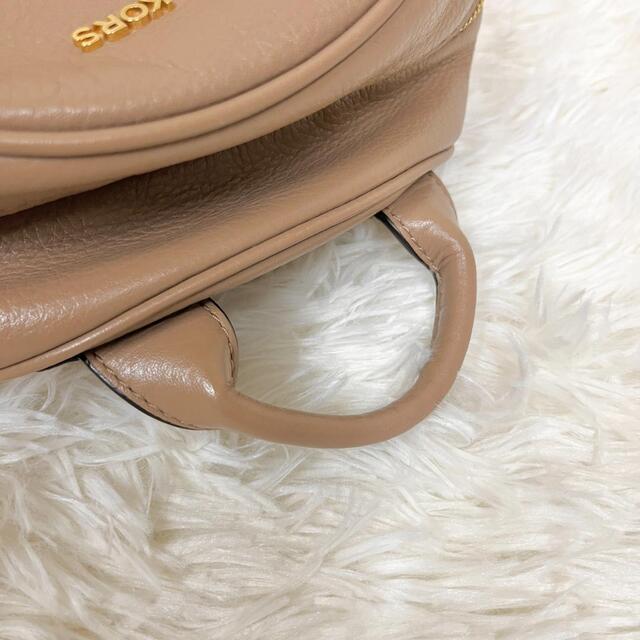 Michael Kors(マイケルコース)の【美品】マイケルコース リュック 本革 バックパック ベージュ レザー レディースのバッグ(リュック/バックパック)の商品写真