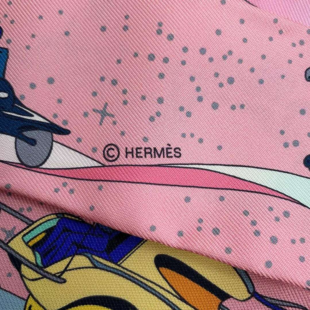 エルメス スカーフ ツイリー スペースダービー Space Derby HERMES シルクツイル 2022秋冬