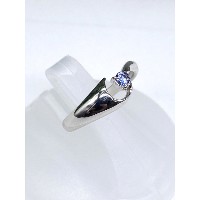 ベニトアイト 0.095ct P9WG リング 1