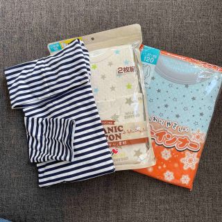 ユニクロ(UNIQLO)の専用　UNIQLO バースデイ　男の子　120  冬物長袖インナーセット(下着)