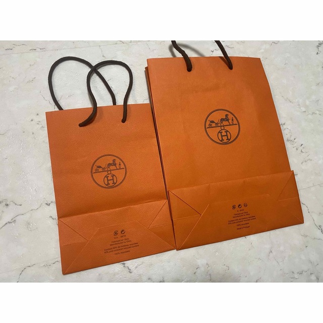 Hermes(エルメス)のエルメス　ショッパー　2枚セット レディースのバッグ(ショップ袋)の商品写真