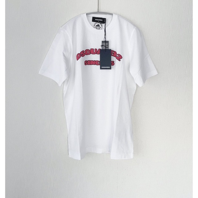 新品】DSQUARED2 ディースクエアード ホワイト 半袖Tシャツ - Tシャツ