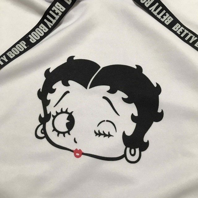 Betty Boop(ベティブープ)のBetty Boop プリント パーカー ホワイト レディースのトップス(パーカー)の商品写真