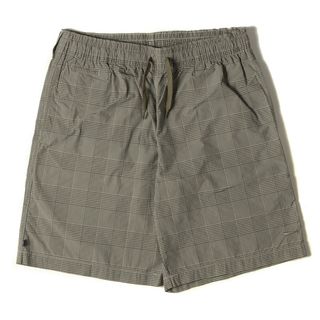 ディセンダント(DESCENDANT)のDESCENDANT ディセンダント パンツ サイズ:3 コーデュラナイロン グレンチェック ビーチ ショーツ SHORE BEACH SHORTS 21SS ベージュ ブラック ボトムス ショートパンツ 【メンズ】【中古】【美品】(ショートパンツ)