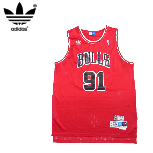 adidas(アディダス)の極美品 NBA ユニフォーム BULLLS ブルズ デニスロッドマン XXL スポーツ/アウトドアのスポーツ/アウトドア その他(バスケットボール)の商品写真