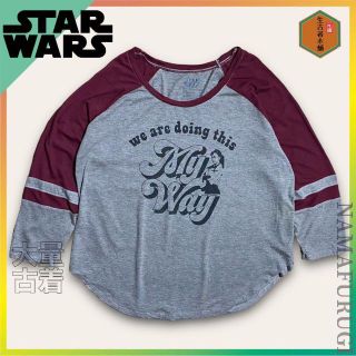 TAG 古着 STARWARS   紫　ラグラン　スターウォーズ　長袖　Tシャツ(Tシャツ(長袖/七分))