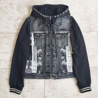 DESIGUAL - 未使用 デシグアル ☆ パーカードッキング デニム