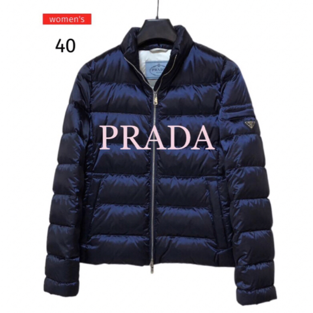 アイテムDOWNJACKET❤️最終価格❤️美品❤️PRADA❤️ダウンジャケット◆三角ロゴプレート