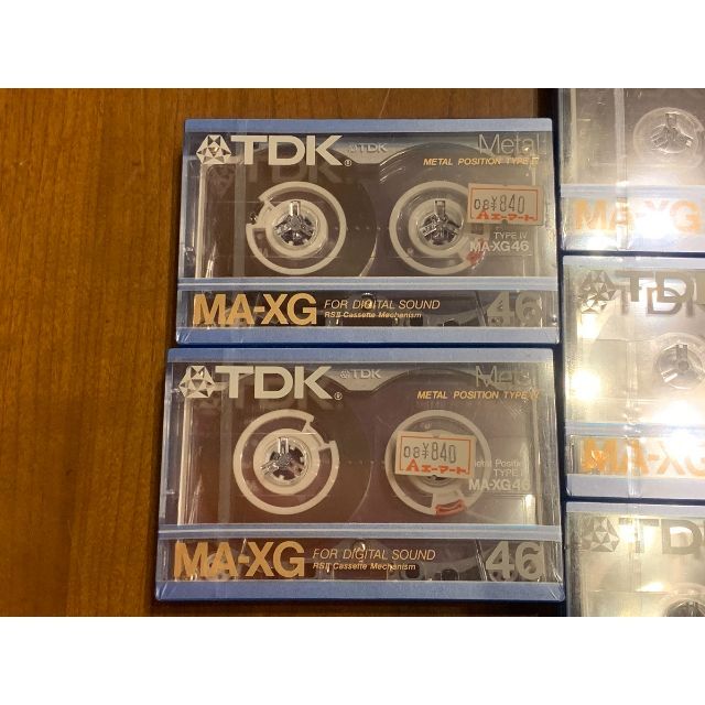 TDK　MA-XG　46　60　未開封テープ　5本セット　おまけ付き