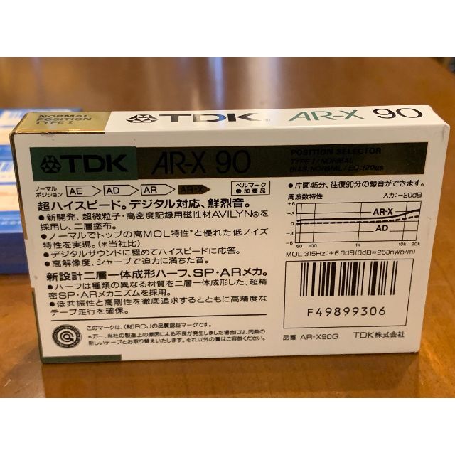TDK　MA-XG　46　60　未開封テープ　5本セット　おまけ付き