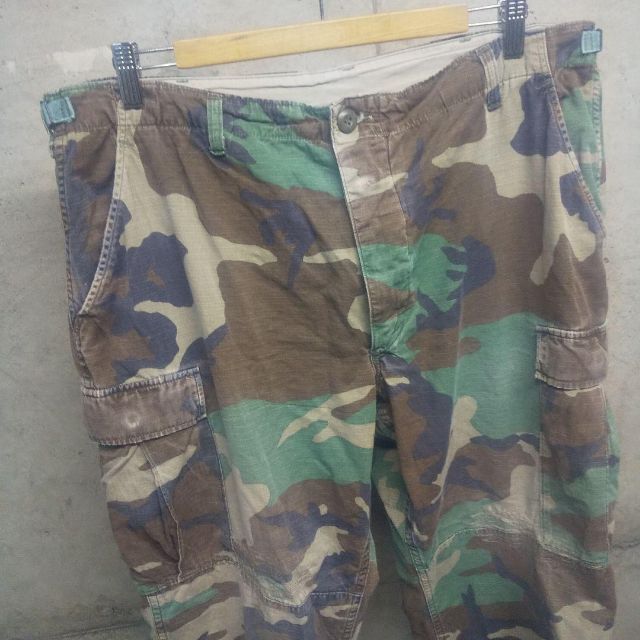 90s U.S.ARMY 米軍 ミリタリー カーゴパンツ ウッドランド カモフラ 2