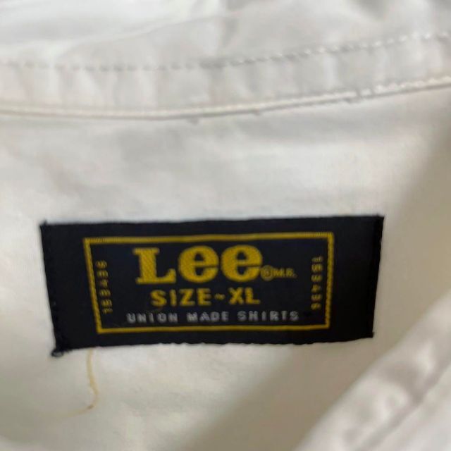 Lee(リー)のアメリカ古着Leeリー長袖ブロードBDワークシャツ　サイズXL 白. メンズのトップス(シャツ)の商品写真