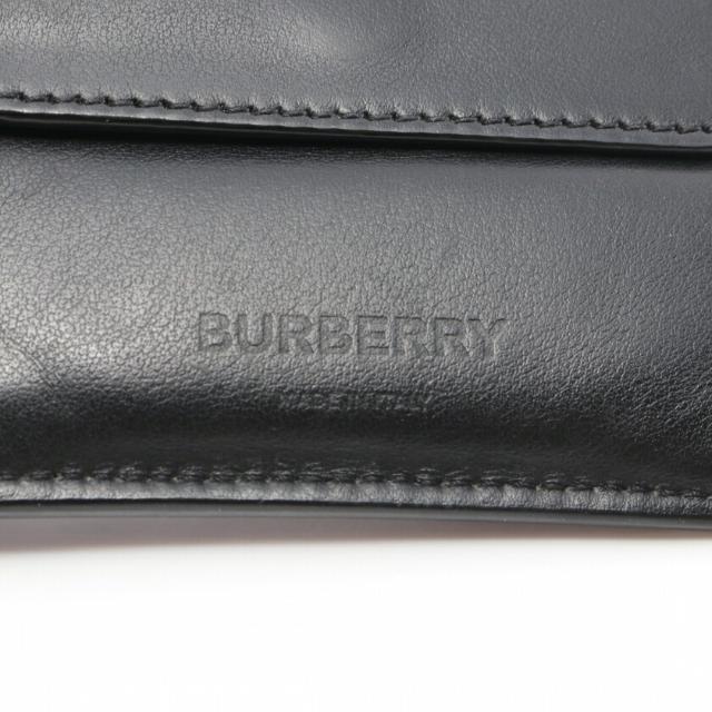 BURBERRY(バーバリー)のTBモノグラム 二つ折り財布 レザー ブラック メンズのファッション小物(折り財布)の商品写真