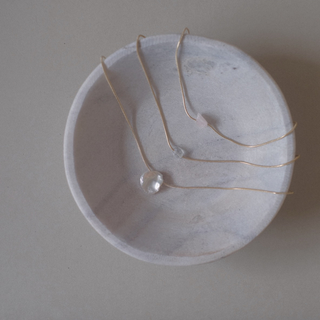 pearl pendant ( gold ) レディースのアクセサリー(ネックレス)の商品写真