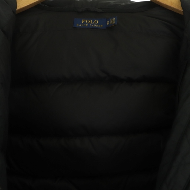 POLO RALPH LAUREN(ポロラルフローレン)のポロ バイ ラルフローレン ダウンジャケット フード ロゴ刺繍 S 紺 ネイビー レディースのジャケット/アウター(ダウンジャケット)の商品写真