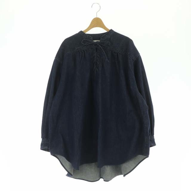 ブログ クラネ 21AW LACE UP DENIM TOPS チュニック 長袖 2