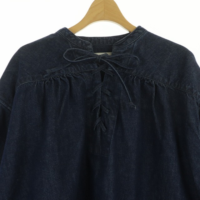 ブログ クラネ 21AW LACE UP DENIM TOPS チュニック 長袖 2