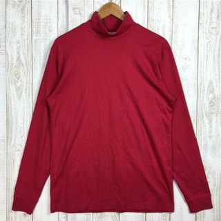 エルエルビーン(L.L.Bean)のMENs M  エルエルビーン ロングスリーブ コットン モックネック シャツ L/S Cotton MocNeck Shirt タートルネック ハイネック LLBEAN KV61 レッド系(その他)