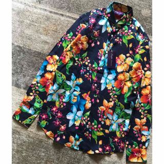 奇跡の新品未使用品 美しき花柄 ラルフローレンパープルレーベル 長袖
