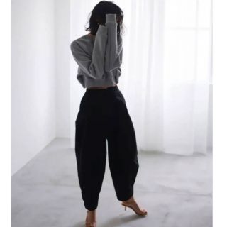 Nala cocoon chino pants black S(チノパン)