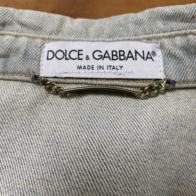 DOLCE&GABBANA(ドルチェアンドガッバーナ)のドルチェ&ガッバーナ　デニムgジャンレディース　サイズ42(S) レディースのジャケット/アウター(Gジャン/デニムジャケット)の商品写真