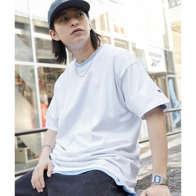 Champion(チャンピオン)の【期間限定価格】チャンピオン　オーバーサイズ コットンS/S TシャツL メンズのトップス(Tシャツ/カットソー(半袖/袖なし))の商品写真