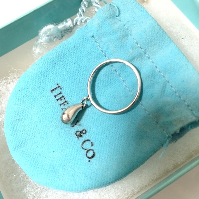 TIFFANY&CO. ティファニー ティアドロップ 925 リング 9号