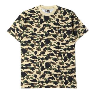 A BATHING APE アベイシングエイプ 半袖 TシャツⓂ️イエローカモ