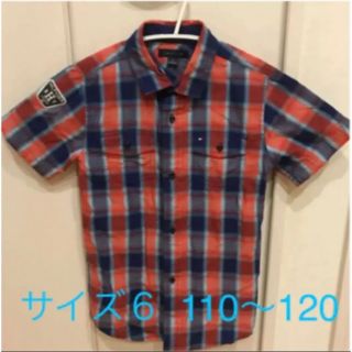 トミーヒルフィガー(TOMMY HILFIGER)のTOMMY HILFIGER  チェックシャツ　半袖　110㎝(その他)