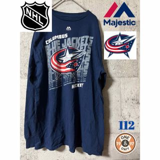 マジェスティック(Majestic)のマジェスティック　NHL コロンバス　ロンT アメリカ　古着(Tシャツ/カットソー(七分/長袖))